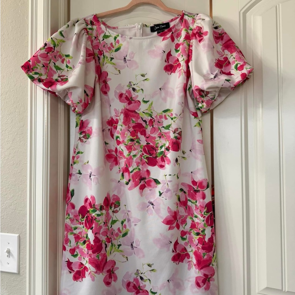Jessica Howard Pink Ruffled Tiered Mini Dress